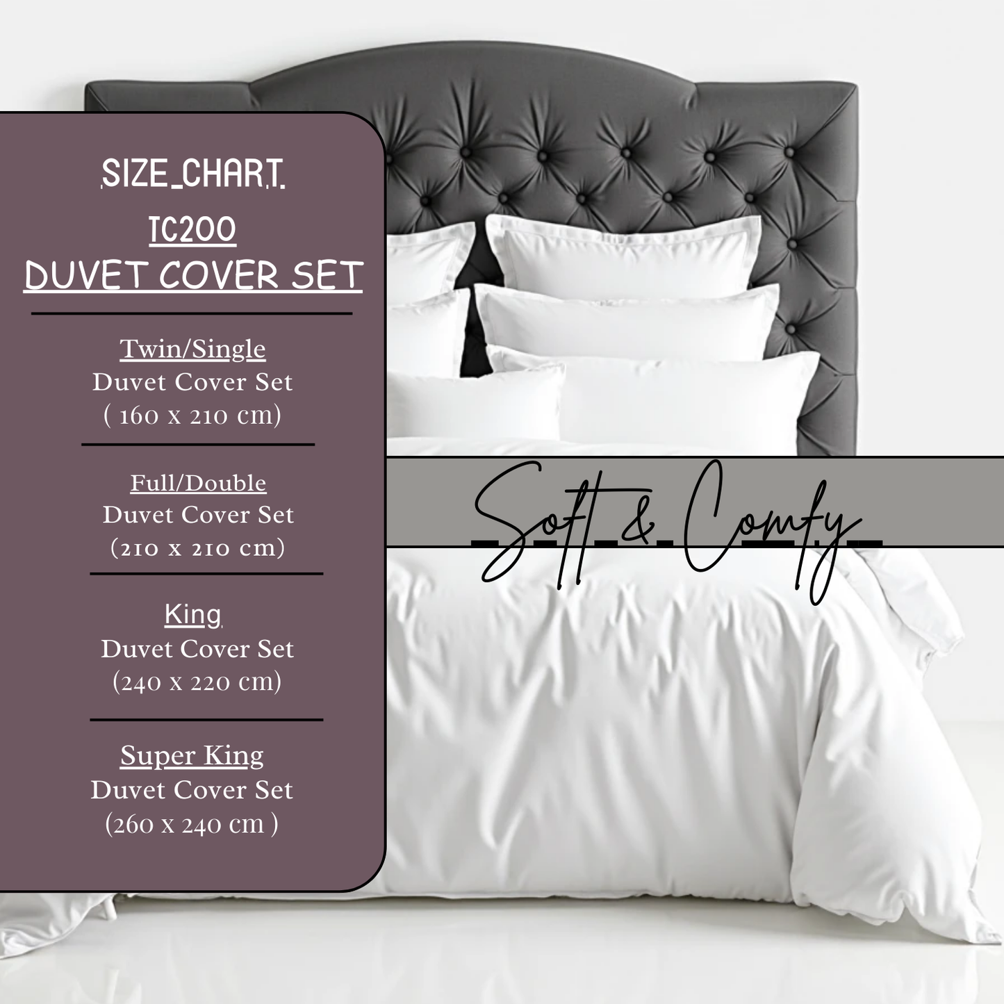 100% EGYPTIAN COTTON DUVET COVER BEDDING SET QUILT COVERS SINGLE DOUBLE KING, Color Grey