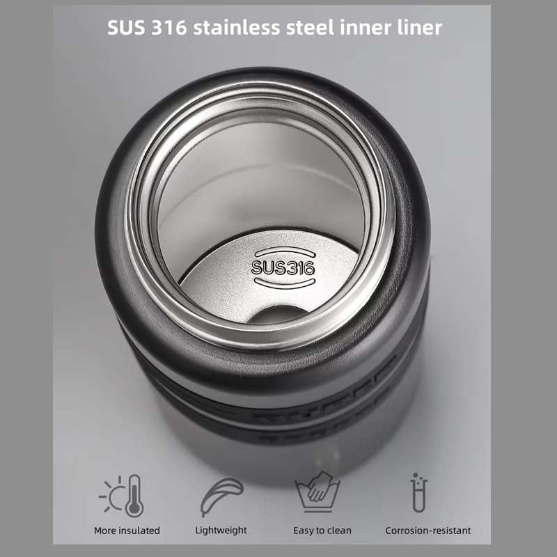 Sports Water Bottle Double Wall Stainless Steel Leakproof 800ml