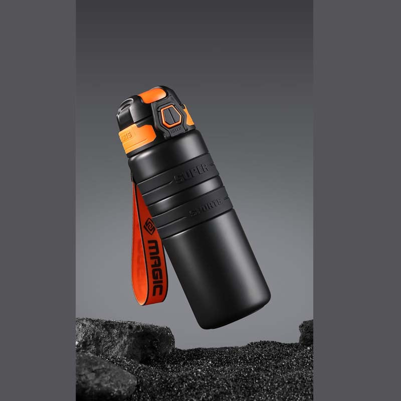 Sports Water Bottle Double Wall Stainless Steel Leakproof 800ml