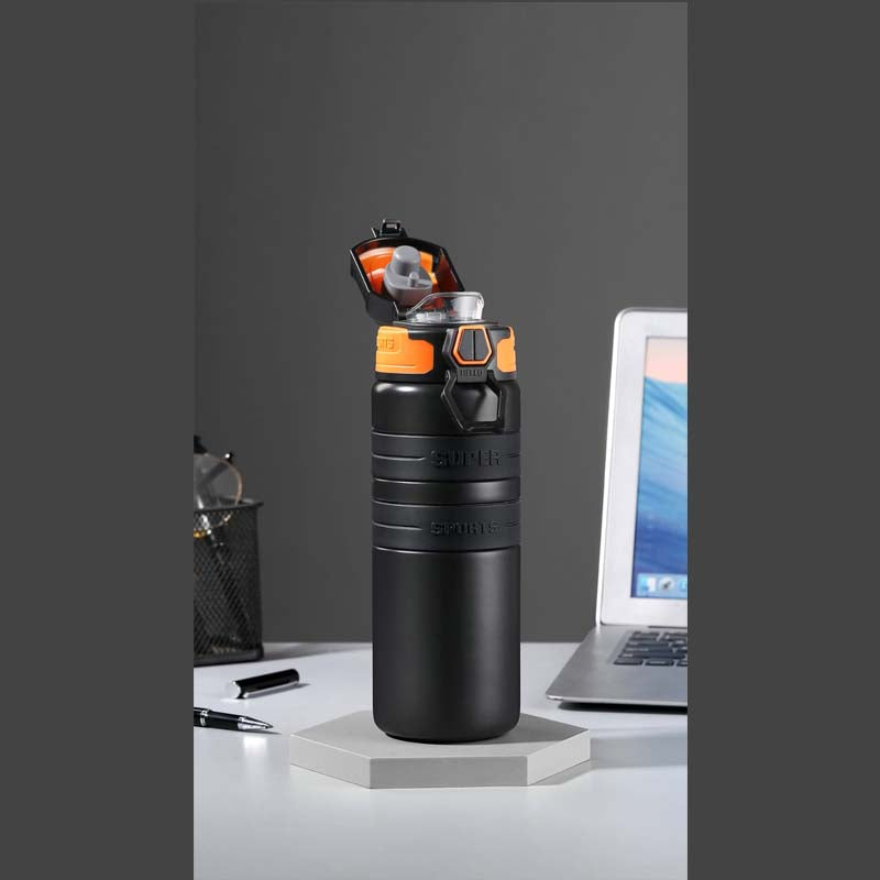 Sports Water Bottle Double Wall Stainless Steel Leakproof 800ml