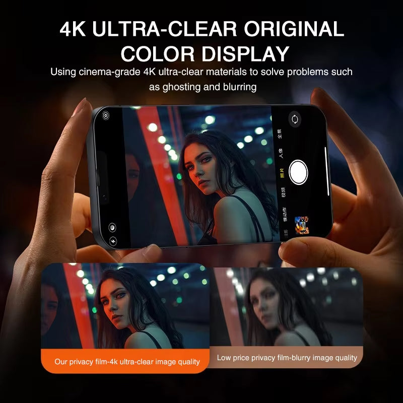 iPhone 16 Pro Full Cover Anti-Spy Screen Protector